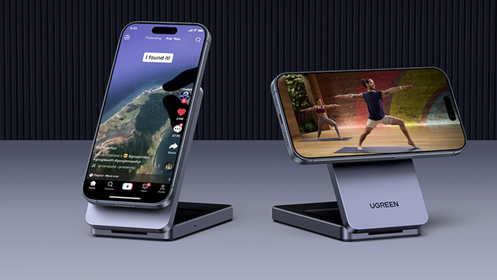 Base de carga plegable para iPhone, ideal para viajes de verano
