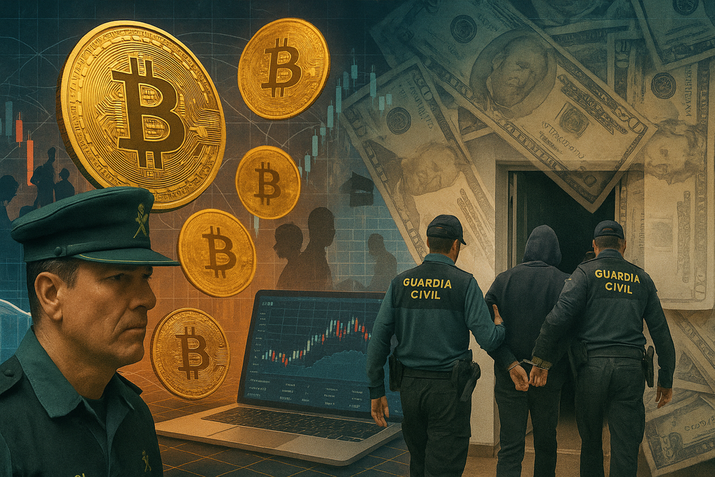 Desmantelan red de fraude con criptomonedas en Madrid y Canarias