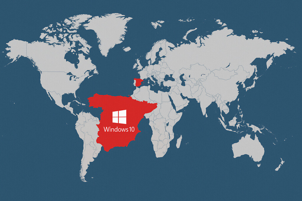 Microsoft enfrenta desafíos con Windows 10, especialmente en España