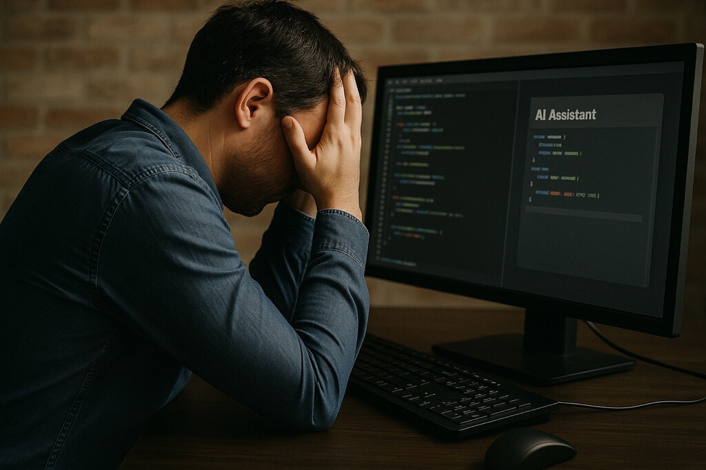 Fracaso de principiante al programar con IA evidencia sus límites