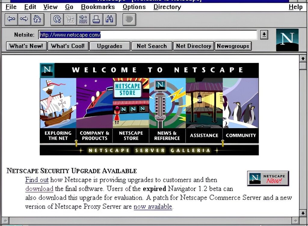 Decisión de Netscape en 1995, origen de monopolios tecnológicos
