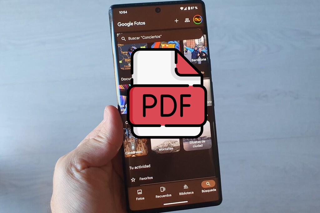Convierte fotos a PDF en Android sin apps adicionales