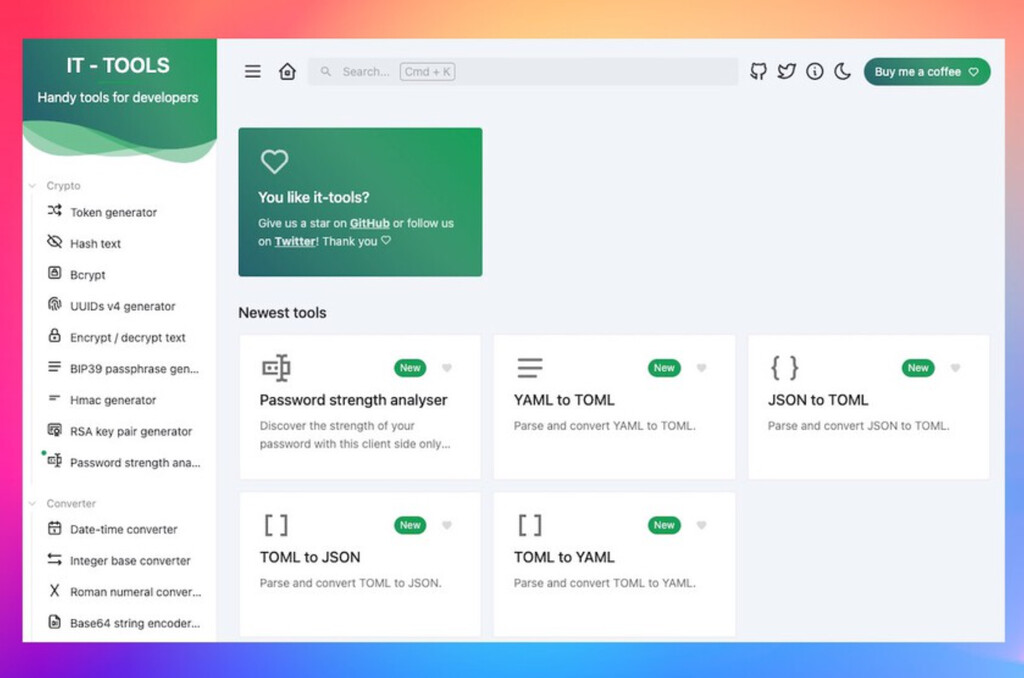 Web ofrece más de 60 herramientas gratuitas y de código abierto