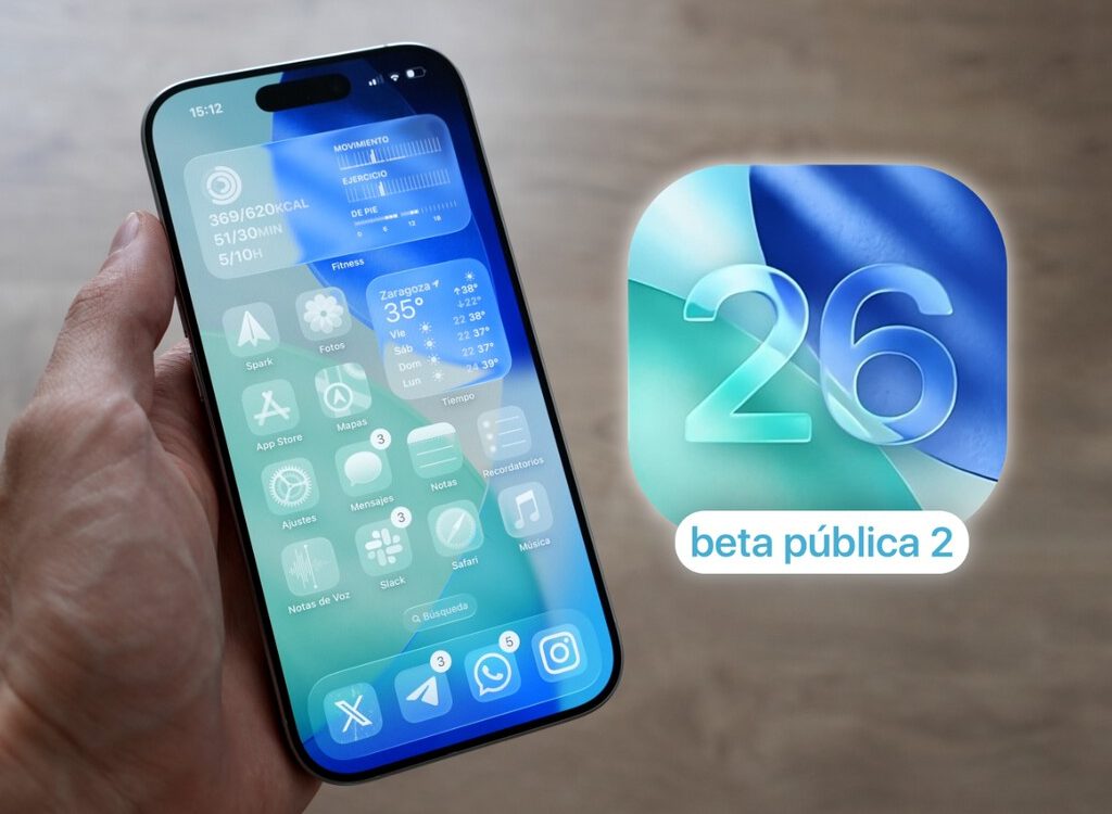 iOS 26 beta pública 2: mejoras en Mail y notificación de batería