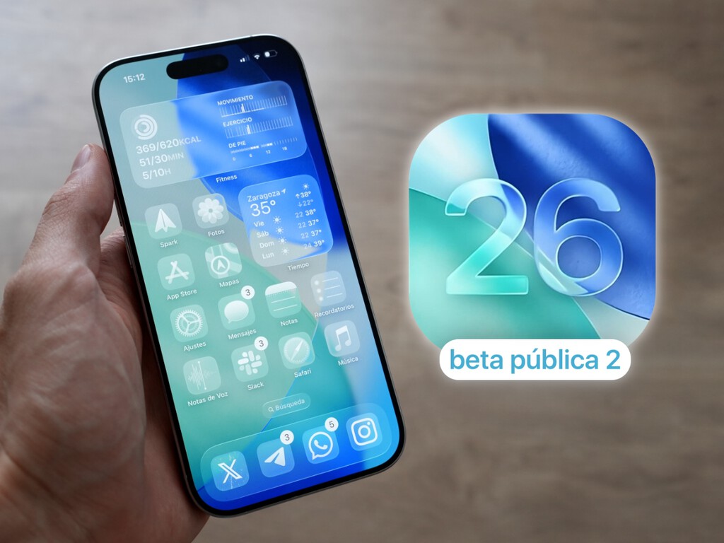 iOS 26 beta pública 2: mejoras en Mail y notificación de batería