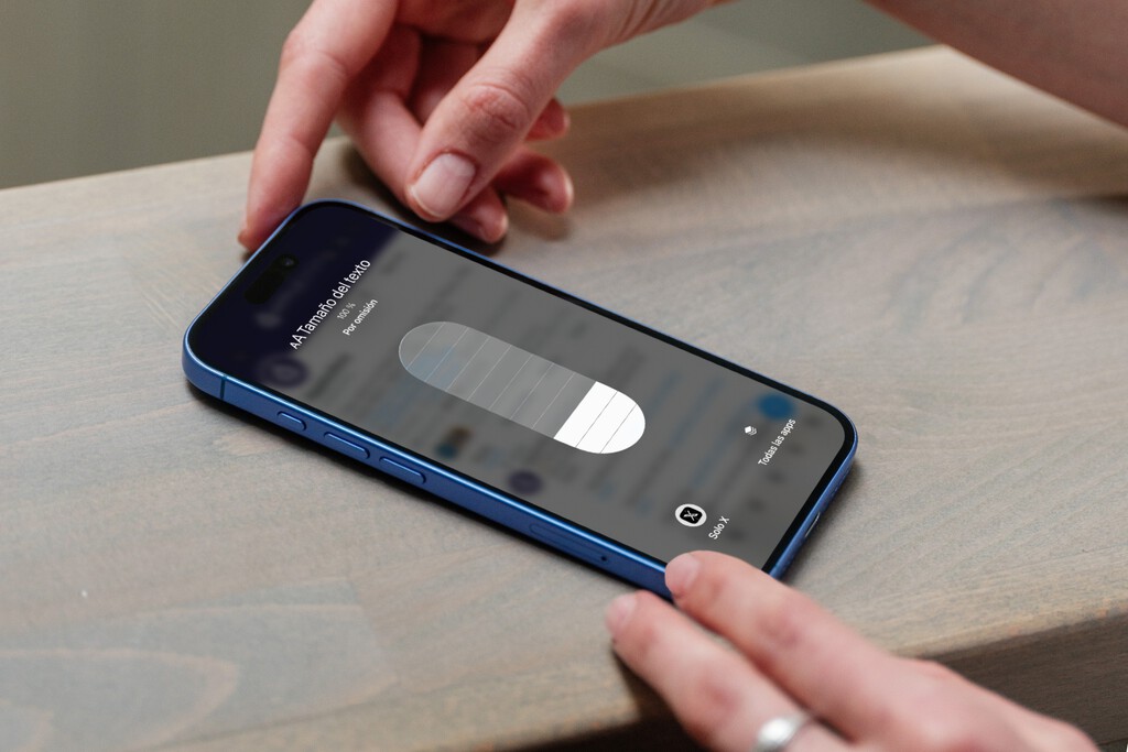 iOS permite ajustar el tamaño de texto por aplicación