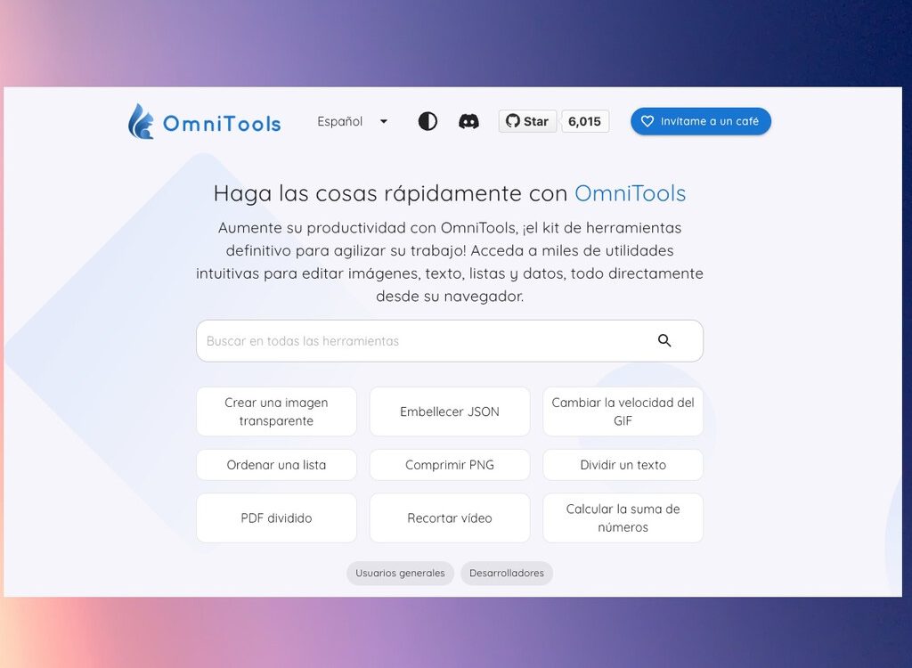 Web ofrece más de 100 herramientas gratis y de código abierto