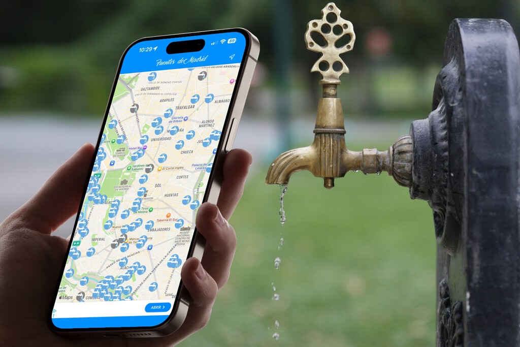 App para encontrar fuentes públicas en Madrid: ‘Fuentes de Madrid’