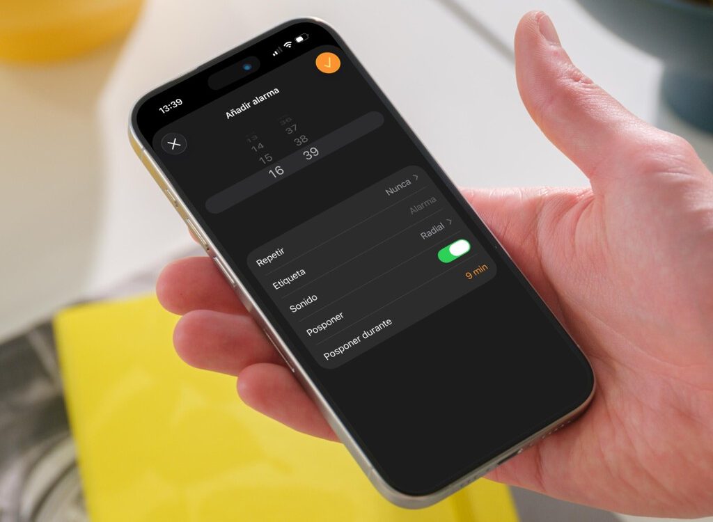 El selector de alarmas del iPhone no es infinito y se hace
