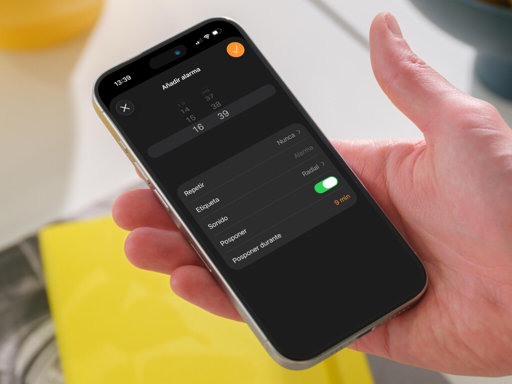El selector de alarmas del iPhone no es infinito y se hace